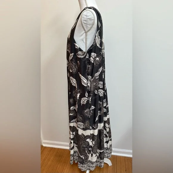 Anthropologie Soha.  Floreat Print Maxi Dress Large NWT l - Picture 11 of 16